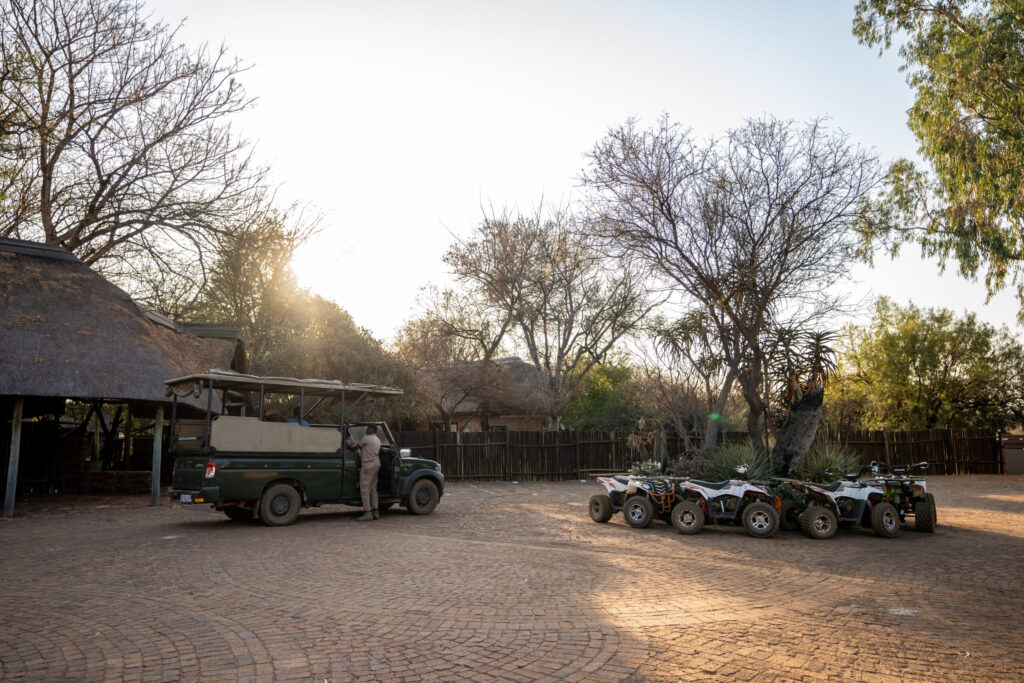 how much is a game drive at dinokeng?